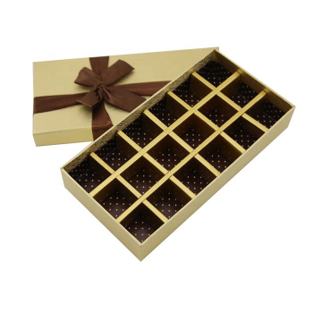 Chocolate Gift Packaging boxes custom LOGO chocolate truffles Paper packaging gift box With ribbons